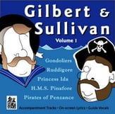 Gilbert and Sullivan, Vol. 1 piano sheet music cover